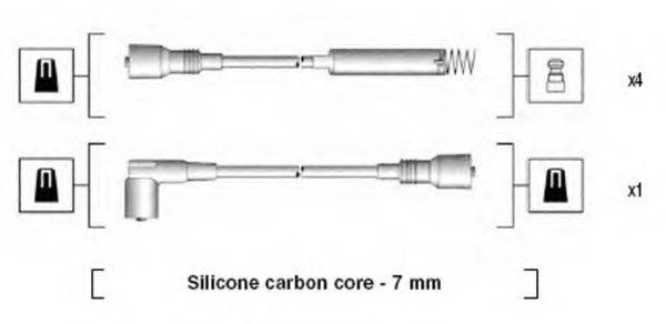 MAGNETI MARELLI 941125270679 Комплект дротів запалювання