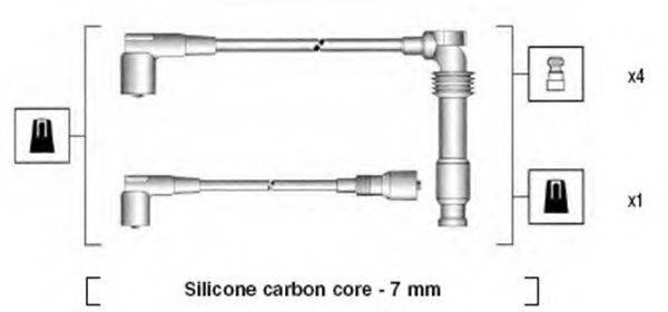 MAGNETI MARELLI 941125300682 Комплект дротів запалювання