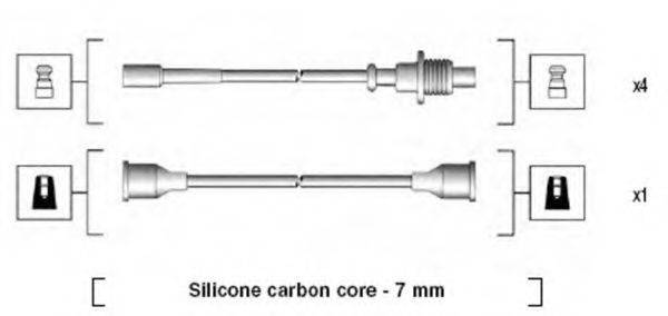 MAGNETI MARELLI 941135180705 Комплект дротів запалювання