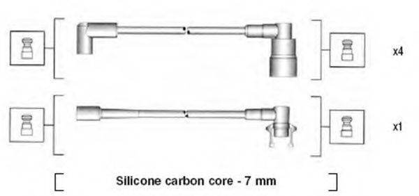 MAGNETI MARELLI 941145410738 Комплект дротів запалювання