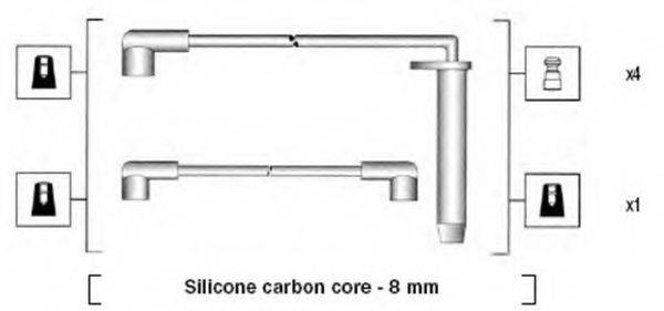 MAGNETI MARELLI 941185180776 Комплект дротів запалювання