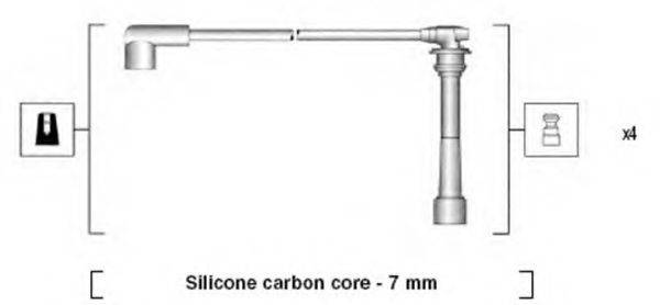 MAGNETI MARELLI 941295160887 Комплект дротів запалювання