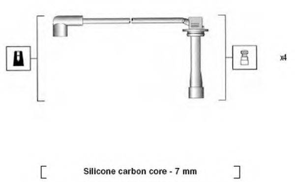 MAGNETI MARELLI 941325020896 Комплект дротів запалювання