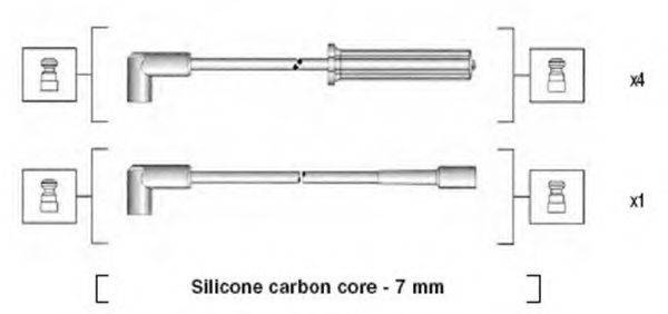 MAGNETI MARELLI 941365020925 Комплект дротів запалювання