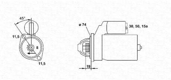 MAGNETI MARELLI 943241013010 Стартер