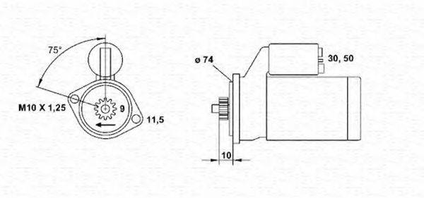 MAGNETI MARELLI 943241050010 Стартер