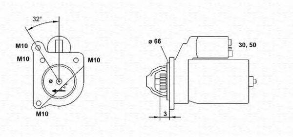 MAGNETI MARELLI 943251305010 Стартер