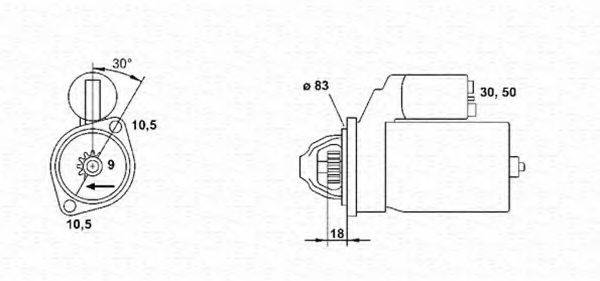 MAGNETI MARELLI 943251416010 Стартер