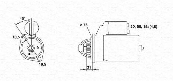 MAGNETI MARELLI 943251485010 Стартер