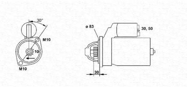 MAGNETI MARELLI 943251695010 Стартер