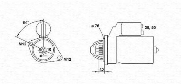 MAGNETI MARELLI 943253118010 Стартер