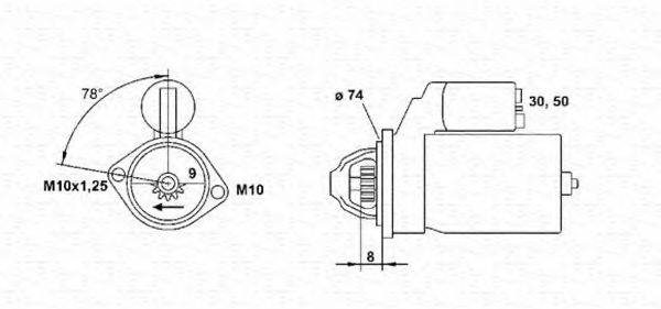 MAGNETI MARELLI 943253170010 Стартер