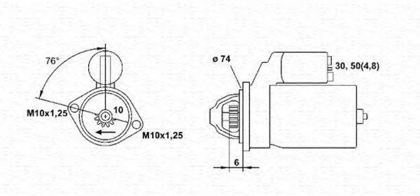 MAGNETI MARELLI 943253194010 Стартер