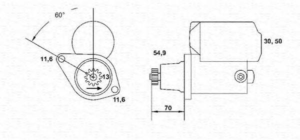 MAGNETI MARELLI 943253195010 Стартер