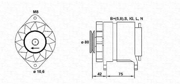 MAGNETI MARELLI 943311230010 Генератор