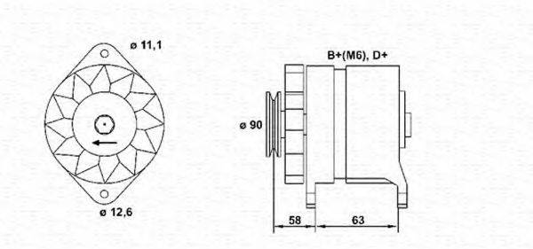 MAGNETI MARELLI 943321099010 Генератор