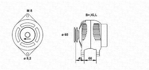 MAGNETI MARELLI 943346024010 Генератор