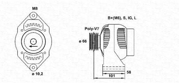 MAGNETI MARELLI 943346042010 Генератор