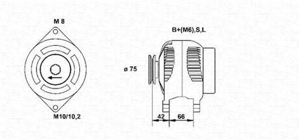 MAGNETI MARELLI 943346072010 Генератор