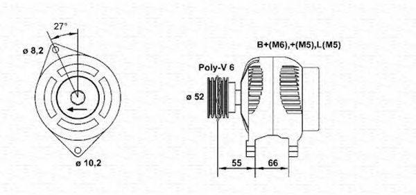 MAGNETI MARELLI 943355056010 Генератор