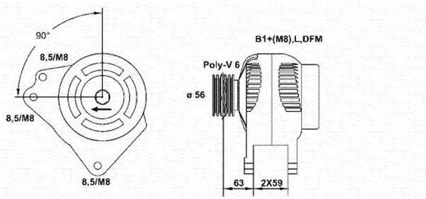 MAGNETI MARELLI 063533490010 Генератор