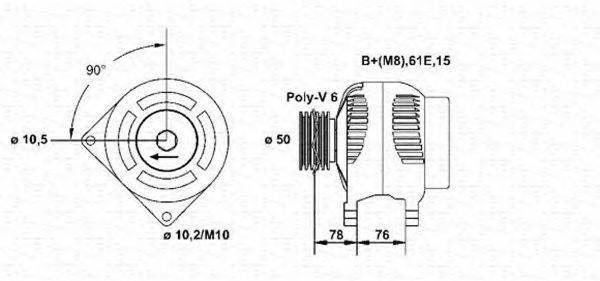 MAGNETI MARELLI 943355097010 Генератор