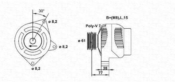 MAGNETI MARELLI 943355133010 Генератор