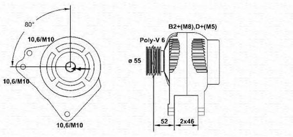 MAGNETI MARELLI 943355144010 Генератор