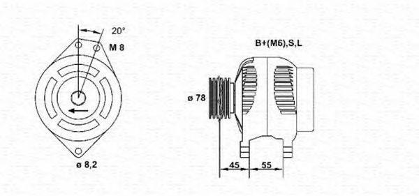 MAGNETI MARELLI 943355183010 Генератор