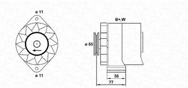 MAGNETI MARELLI 943356210010 Генератор