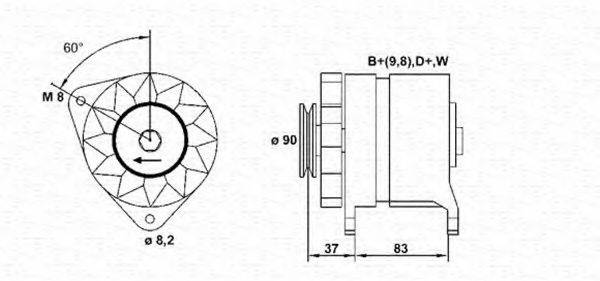 MAGNETI MARELLI 943356245010 Генератор