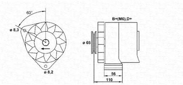 MAGNETI MARELLI 943356450010 Генератор