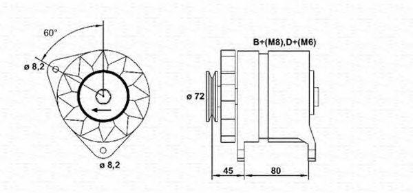 MAGNETI MARELLI 943356503010 Генератор