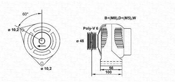 MAGNETI MARELLI 943356513010 Генератор