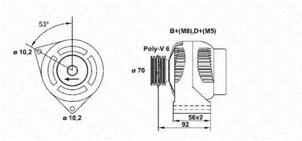 MAGNETI MARELLI 943356576010 Генератор