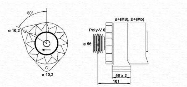 MAGNETI MARELLI 943356811010 Генератор