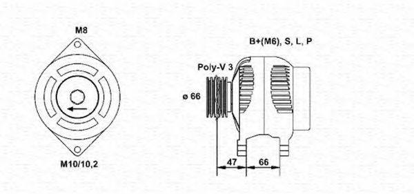 MAGNETI MARELLI 943356935010 Генератор