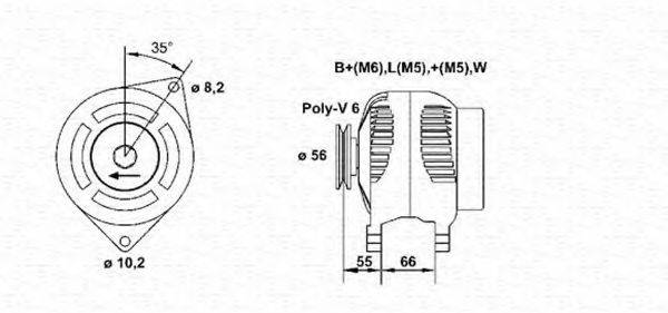 MAGNETI MARELLI 943356946010 Генератор