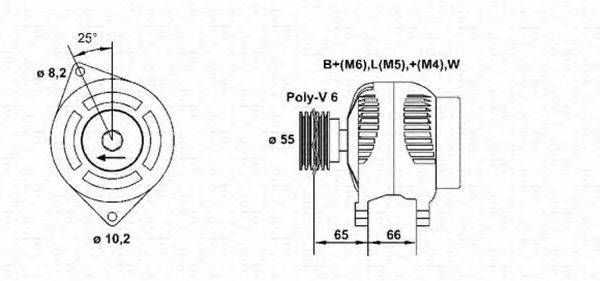 MAGNETI MARELLI 943356962010 Генератор