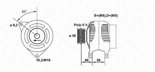 MAGNETI MARELLI 943356966010 Генератор