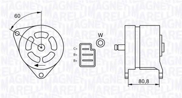 MAGNETI MARELLI 063324199010 Генератор