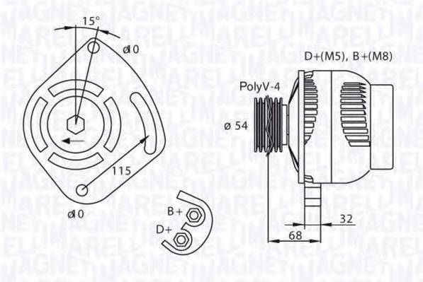 MAGNETI MARELLI 063321872010 Генератор