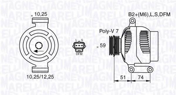 MAGNETI MARELLI 063533251000 Генератор