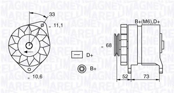 MAGNETI MARELLI 063321154010 Генератор