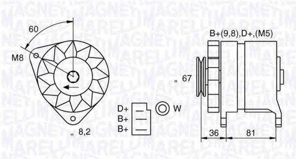 MAGNETI MARELLI 054022384010 Генератор