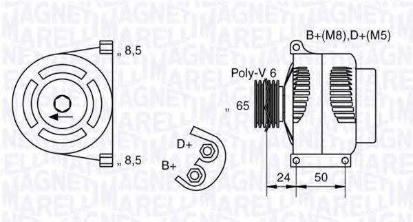 MAGNETI MARELLI 063377006010 Генератор