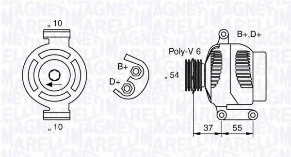 MAGNETI MARELLI 063377029010 Генератор