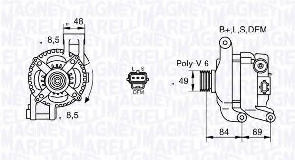 MAGNETI MARELLI 063377417010 Генератор