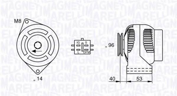 MAGNETI MARELLI 063730024010 Генератор