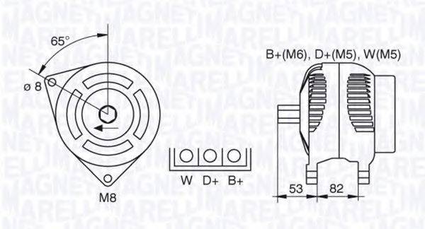 MAGNETI MARELLI 063377463010 Генератор